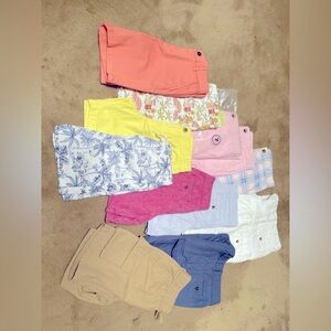 Janie and Jack 12 boys shorts, 9 New and 3 slightly used Shorts size 7